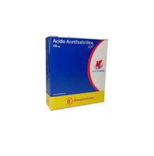 Ácido acetilsalicílico 100 mg x 100 comp LCh